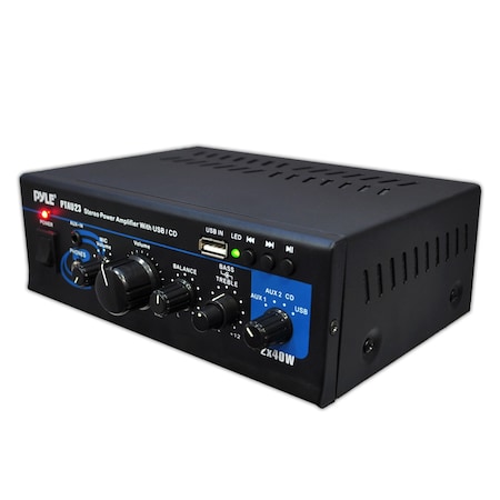 Pyle Mini Stereo Amplifiers Usb, PTAU23